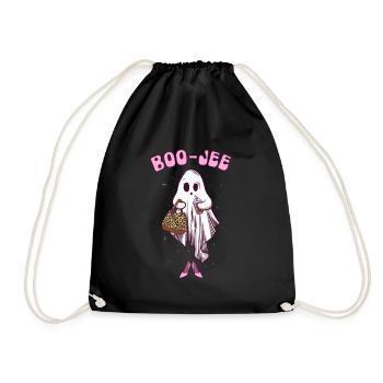 Boojee Girl Ghost Funny Halloween Frauen Boojee - Turnbeutel - Schwarz - Vorne