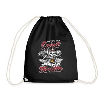 Motorrad Biker Moto Moto Thérapie - Sac de sport léger - noir - Devant