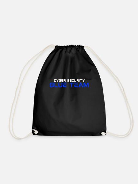 Cyber Security Blue Team Cybersicherheit Hacker - Turnbeutel - Schwarz