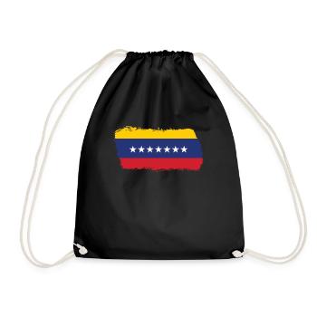 Venezuela Flagge stolze venezolanische Wurzeln Ven - Turnbeutel - Schwarz - Vorne