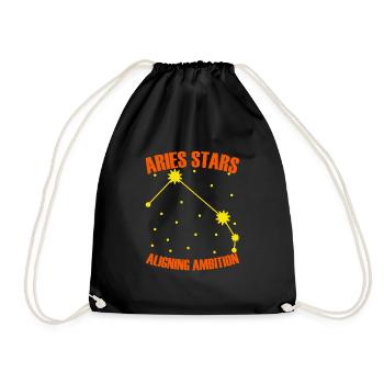 Astrologie Bélier - Sac de sport léger - noir - Devant