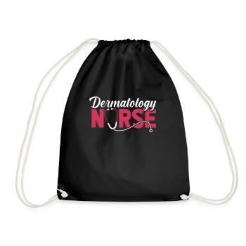 Krankenschwester Dermatology Nurse - Drawstring Bag - black - Front