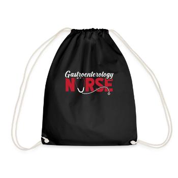 Krankenschwester Gastroenterology Nurse - Drawstring Bag - black - Front