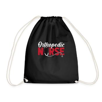 Infirmière Infirmière en orthopédie osseuse - Sac de sport léger - noir - Devant