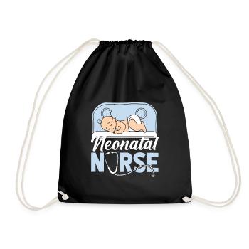 Krankenschwester Baby Neonatal Nurse - Drawstring Bag - black - Front