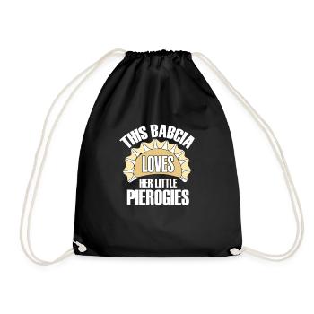 Diese Babcia liebt ihre kleinen Pierogies Babcia - Turnbeutel - Schwarz - Vorne