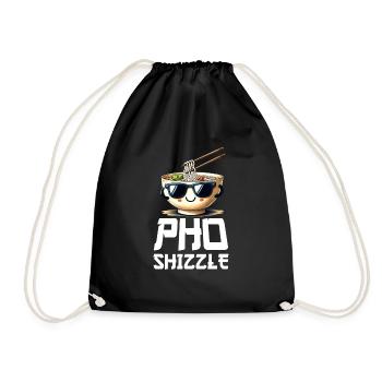 Pho Shizzle Pho sicher liebe vietnamesisches Essen - Turnbeutel - Schwarz - Vorne
