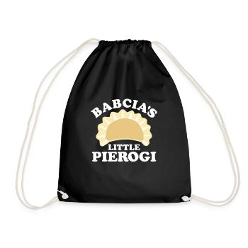 Babcias Little Pierogi polnische Enkelkinder Piero - Turnbeutel - Schwarz - Vorne