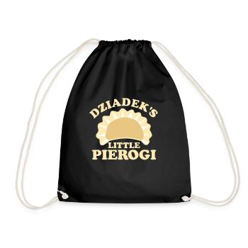 Dziadeks Little Pierogi Polnische Enkelpierogi - Turnbeutel - Schwarz - Vorne