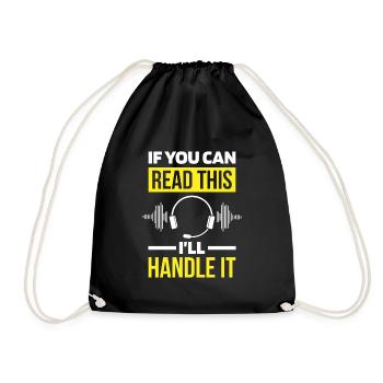 Emergency Call Control Center Operations Center - Drawstring Bag - black - Front
