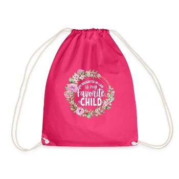 Meine Schwiegertochter ist mein Lieblingskind - Turnbeutel - Fuchsia - Vorne