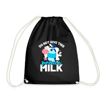 Geben Sie dieser Prince Milk Lactose -Intoleranz n - Turnbeutel - Schwarz - Vorne
