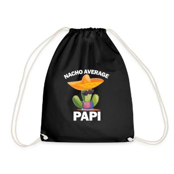 Nacho durchschnittlich Papi Cinco de Mayo Nacho Du - Turnbeutel - Schwarz - Vorne