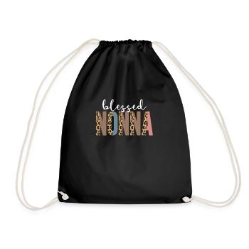 Gesegnete Nonna zum Muttertag, Oma, Frauen-Nonna - Turnbeutel - Schwarz - Vorne