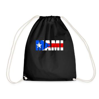 Mami Puerto Rico Flag Pride puertoricanische Mama - Turnbeutel - Schwarz - Vorne