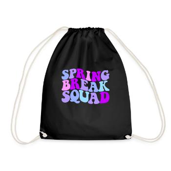 Spring Break Squad Damen Spring Break 2025 - Turnbeutel - Schwarz - Vorne
