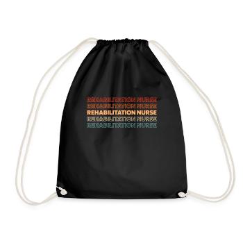 Krankenschwester Rehabilitation Nurse - Drawstring Bag - black - Front
