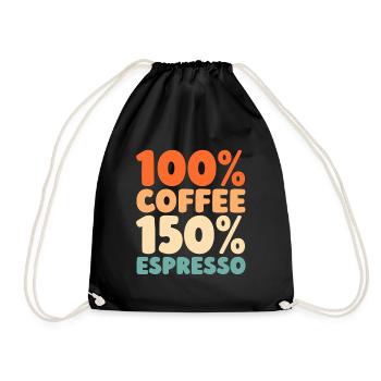 Café Espresso - Sac de sport léger - noir - Devant