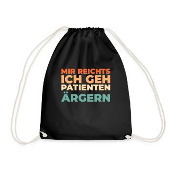 Nurse - Drawstring Bag - black - Front
