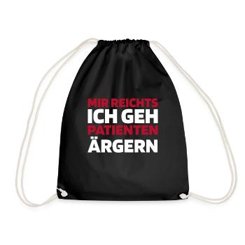 Hebamme Mir Reichts Ich Geh Babies Auffangen - Turnbeutel - Schwarz - Vorne