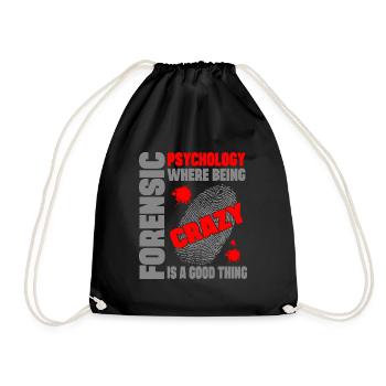 Psychologue médico-légal Imprimer Psychologie médico-légale - Sac de sport léger - noir - Devant