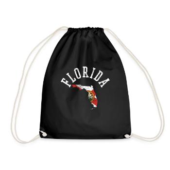 Discover your Florida Usa Flag Patriot Design - Drawstring Bag - black - Front