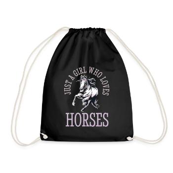 Équestre amour cheval dictons design « maman de grange » - Sac de sport léger - noir - Devant