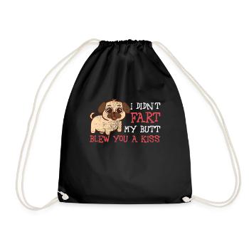 Embrace your love for boobs with - Drawstring Bag - black - Front