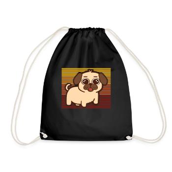 Say hello to your love of boobs with this - Drawstring Bag - black - Front