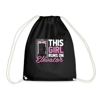 Elevator Elevator - Drawstring Bag - black - Front
