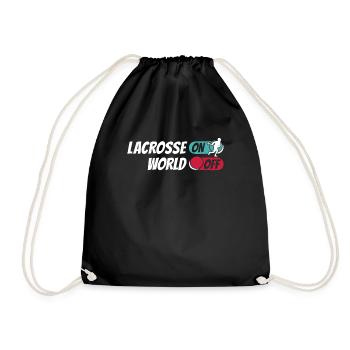Lacrosse Lacrosse On World Off - Drawstring Bag - black - Front