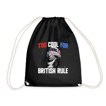Zu cool für die britische Herrschaft John Hancock - Turnbeutel - Schwarz - Vorne