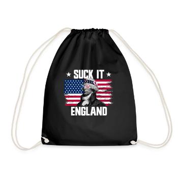 Suck It England John Hancock Gründerväter - Turnbeutel - Schwarz - Vorne