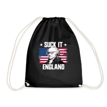 Suck It England John Adams Gründerväter - Turnbeutel - Schwarz - Vorne