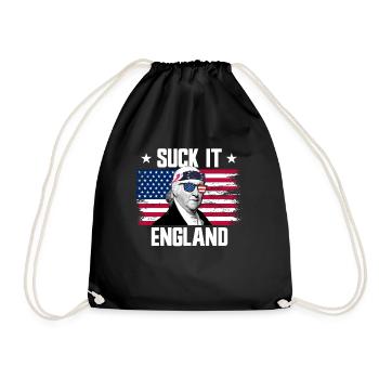 Suck It England Paul Revere Gründerväter - Turnbeutel - Schwarz - Vorne