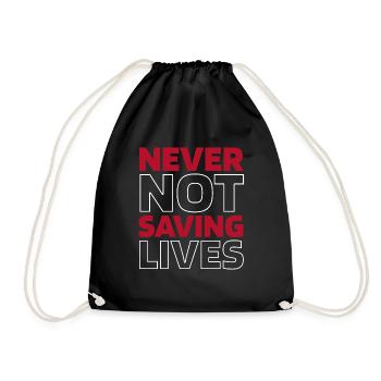 Ambulance Service Paramedic Paramedic - Drawstring Bag - black - Front