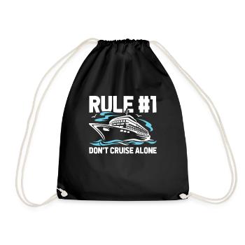 Cruise - Drawstring Bag - black - Front