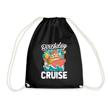 Croisière d’anniversaire à Kreuzfahrt - Sac de sport léger - noir - Devant