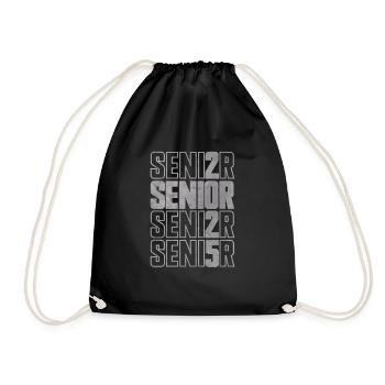 Senior 2025 Abschlussklasse von 2025 Senior 2025 - Turnbeutel - Schwarz - Vorne