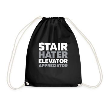 Elevator Elevator - Drawstring Bag - black - Front