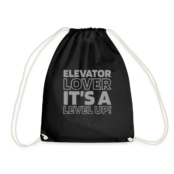 Elevator Elevator - Drawstring Bag - black - Front