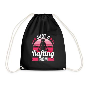 Rafting Mutter Juste une maman rafting - Sac de sport léger - noir - Devant