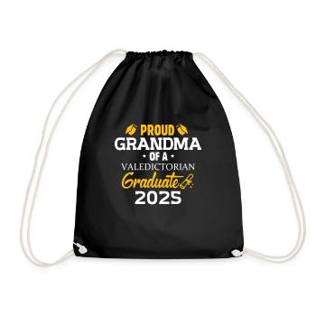 Oma einer Abschiedsgruß-Familie von 2025 - Turnbeutel - Schwarz - Vorne