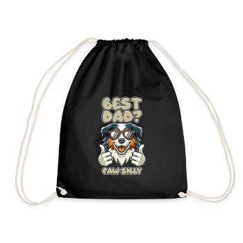 Berger Australien Père Meilleur Papa Pawsibly - Sac de sport léger - noir - Devant