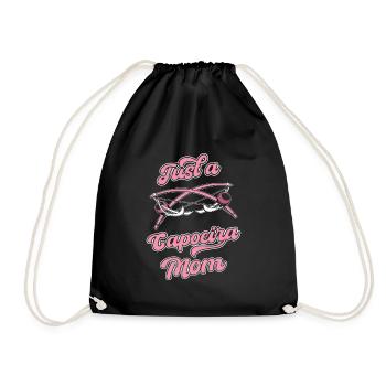 Capoeira Martial Dance Just A Capoeira Mom - Drawstring Bag - black - Front