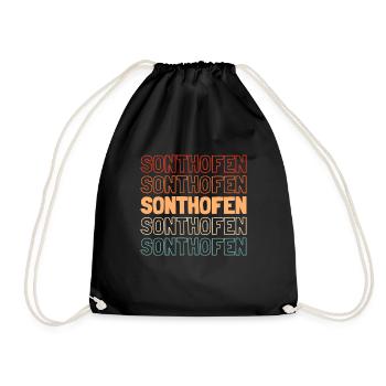 German city of Sonthofen, Bavaria - Drawstring Bag - black - Front