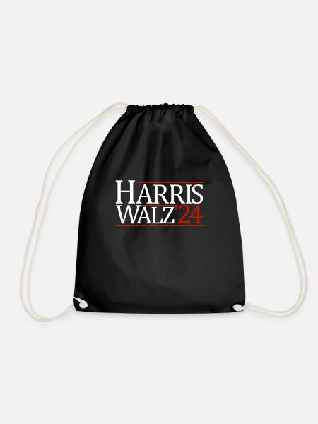 Harris Walz 24 Kamala Harris 2024 Präsident Harris - Turnbeutel - Schwarz