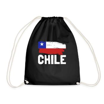 Chile-Flagge Stolzes chilenisches patriotisches ch - Turnbeutel - Schwarz - Vorne