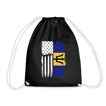 Bajan American Proud Barbadian Roots Barbados - Turnbeutel - Schwarz - Vorne