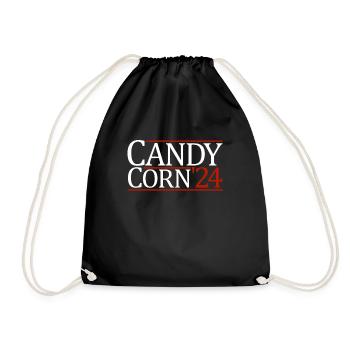Candy Corn '24 Halloween 2024 Präsident Candy Corn - Turnbeutel - Schwarz - Vorne